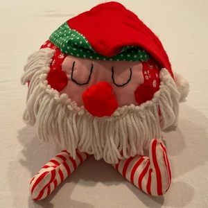Vintage 1980s Stuffed Santa - Handmade in Excellent Vintage Condition